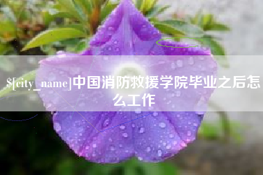 双鸭山中国消防救援学院毕业之后怎么工作