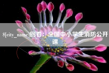 双鸭山回看：全国中小学生消防公开课