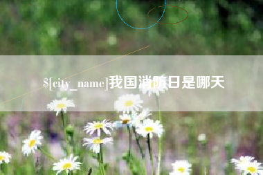 双鸭山我国消防日是哪天