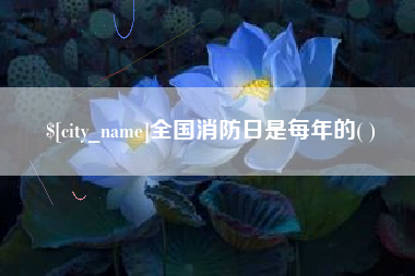 双鸭山全国消防日是每年的( )