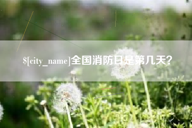 双鸭山全国消防日是第几天？