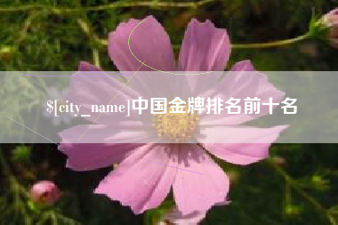双鸭山中国金牌排名前十名