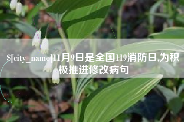 双鸭山11月9日是全国119消防日,为积极推进修改病句