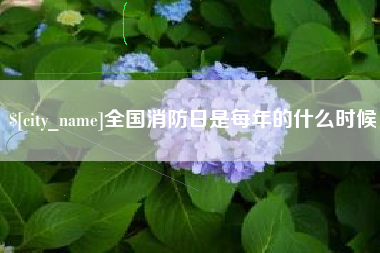 双鸭山全国消防日是每年的什么时候