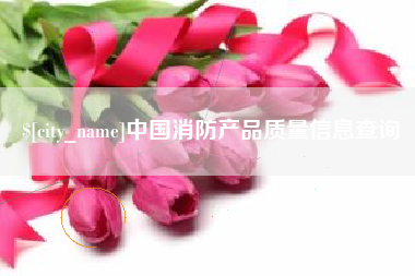 双鸭山中国消防产品质量信息查询