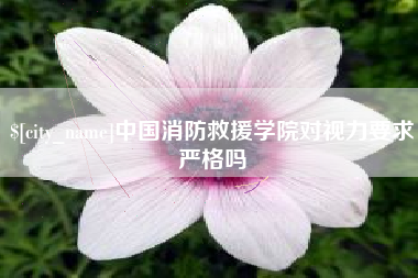 双鸭山中国消防救援学院对视力要求严格吗