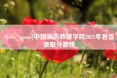 双鸭山中国消防救援学院2021年各省录取分数线