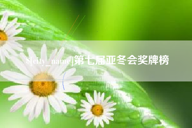 双鸭山第七届亚冬会奖牌榜