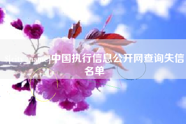 双鸭山中国执行信息公开网查询失信名单