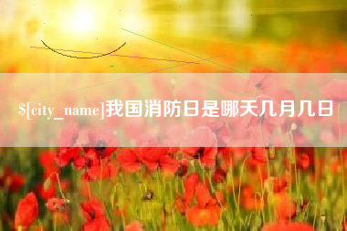 双鸭山我国消防日是哪天几月几日