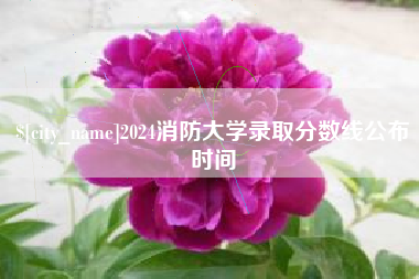 双鸭山2024消防大学录取分数线公布时间