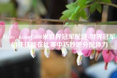 双鸭山5000米世界冠军配速-世界冠军们往往能在比赛中巧妙地分配体力