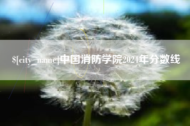 双鸭山中国消防学院2024年分数线