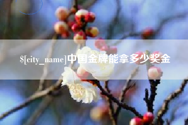 双鸭山中国金牌能拿多少奖金