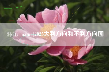 双鸭山2025大利方向和不利方向图