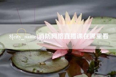 双鸭山消防网络直播课在哪里看