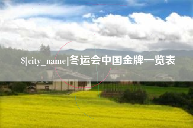 双鸭山冬运会中国金牌一览表