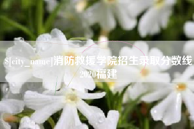 双鸭山消防救援学院招生录取分数线2020福建