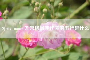 双鸭山九宫格数字代表的五行是什么