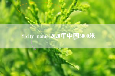 双鸭山2020年中国5000米