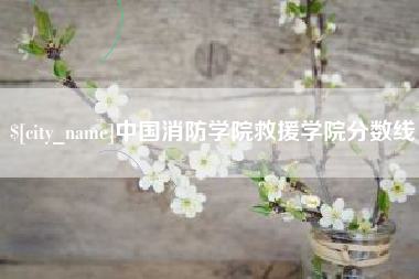 双鸭山中国消防学院救援学院分数线